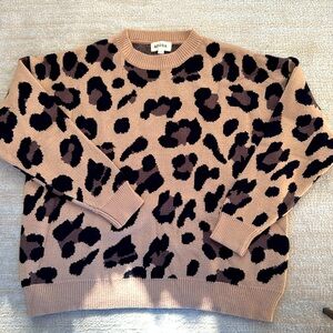 Cheetah print sweater